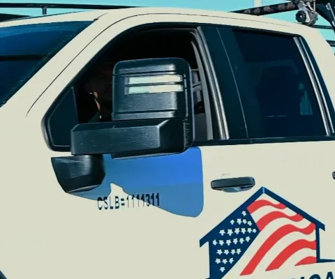 An All American Renovations work truck